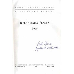 Bibliografia Śląska 1975