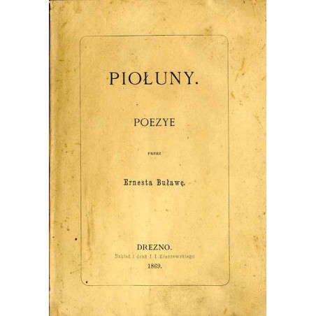 Piołuny. Poezye