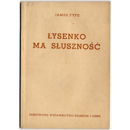 Łysenko ma słuszność
