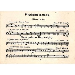 114 Melodyi Najulubieńszych i najużywańszych pieśni kościelnych na wszystkie święta całego roku dla 8-16 albo 20 dętych instrume