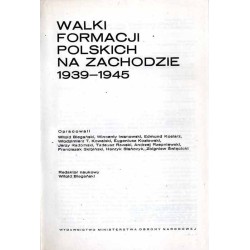 Walki formacji polskich na Zachodzie 1939-1945