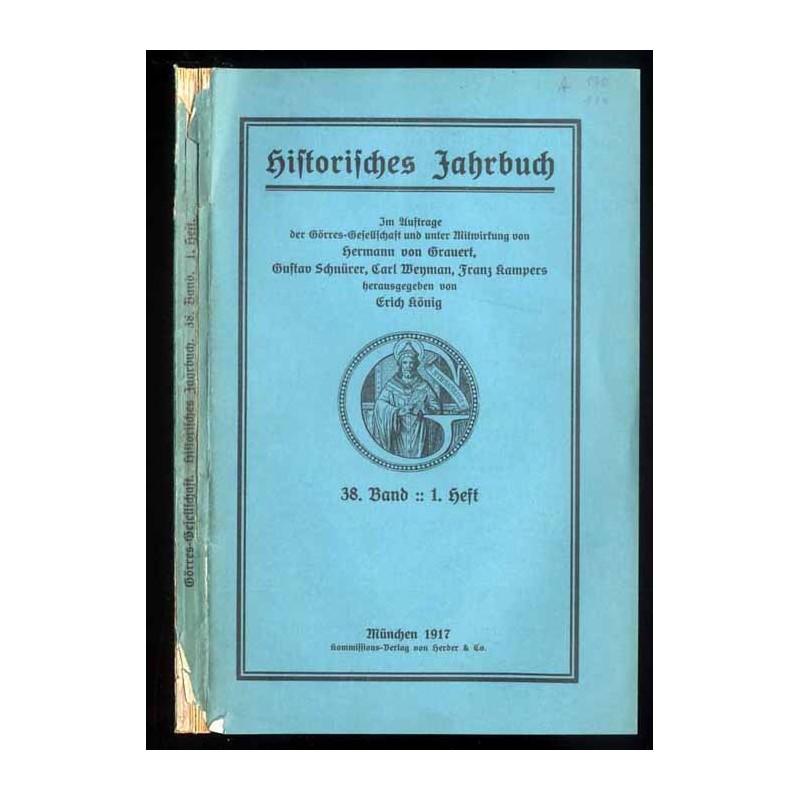 Historisches Jahrbuch. B.38 (1917). H.1