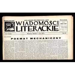 Wiadomości Literackie. Tygodnik. R.9 (1932). Nr 30 (447) (17.07.1932)