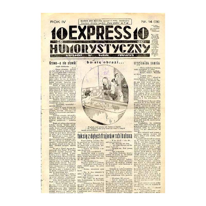 Express Humorystyczny. R.4 (1933). Nr 14 (136) / Marian Dąbrowski (Emden): Krew na chryzantemach. Romans