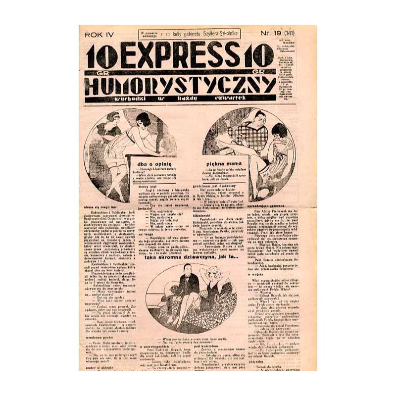 Express Humorystyczny. R.4 (1933). Nr 19 (141) / Marian Dąbrowski (Emden): Krew na chryzantemach. Romans Z kwiatu na kwiat. Rom