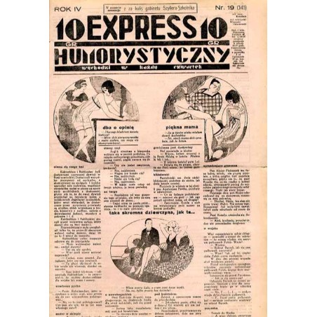 Express Humorystyczny. R.4 (1933). Nr 19 (141) / Marian Dąbrowski (Emden): Krew na chryzantemach. Romans Z kwiatu na kwiat. Rom