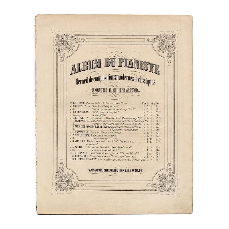 La Sonnambule. Fantaisie Brillante. Op. 27