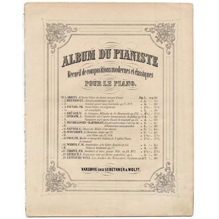 La Sonnambule. Fantaisie Brillante. Op. 27