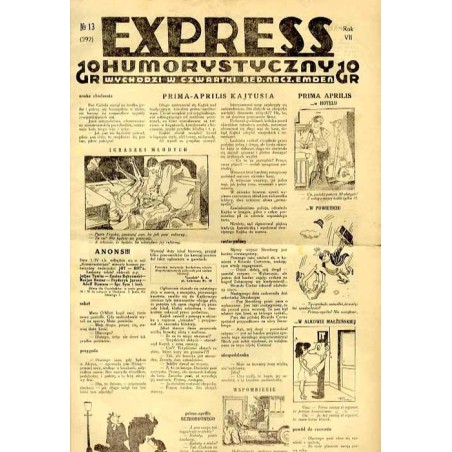Express Humorystyczny. R.7 (1936). Nr 13 (292) / Marian Dąbrowski (Emden): Szukam kochanki. Powieść obyczajowo-satyryczna