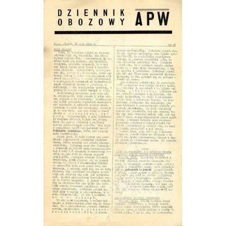 Dziennik Obozowy APW. 1944. Nr 96 (26 maja 1944)