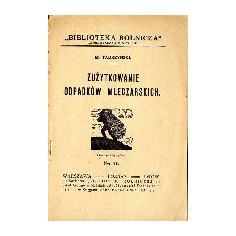 Zużytkowanie odpadków mleczarskich