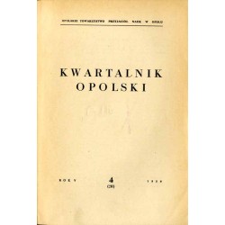 Kwartalnik Opolski. R. 5 (1959). Nr 4 (20)