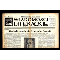 Wiadomości Literackie. Tygodnik. R.13 (1936). Nr 40 (672) (20 września 1936)