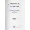 Taschenbuch der Auktionspreise Alter Bücher. Eine systematische Zusammenstellung der Ergebnisse aus den Buchauktionen in der Bun