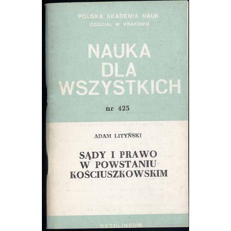 Sądy i prawo w powstaniu kościuszkowskim