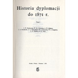 Historia dyplomacji. T.1: do 1871 r