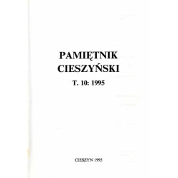 Pamiętnik Cieszyński. T.10: 1995