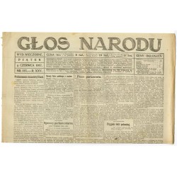Głos Narodu. R.25 (1917). Nr 135 (8 czerwca 1917). Wydanie wieczorne