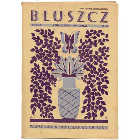 Bluszcz. Społeczno-literacki ilustrowany tygodnik kobiecy. R.61 (1928). Nr 41 (6 października 1928)