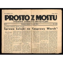Prosto z Mostu. Tygodnik literacko-artystyczny. R.2 (1936). Nr 3 (57) (19 stycznia 1936). Wydanie P
