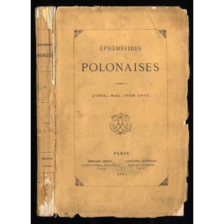 Éphémérides Polonaises. (1863). [Nr 2] Avril, Mai et Juin 1863