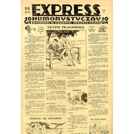 Express Humorystyczny. R.6 (1935). Nr 26 (252) / Marian Dąbrowski (Emden): Złoty za godzinę. Powieść