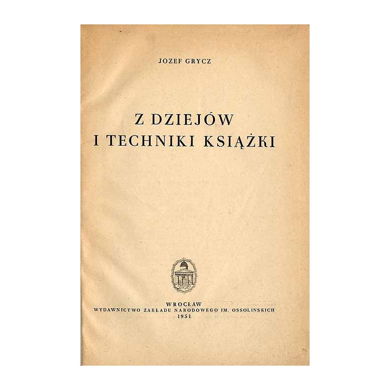 Z dziejów i techniki książki