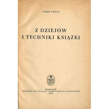 Z dziejów i techniki książki
