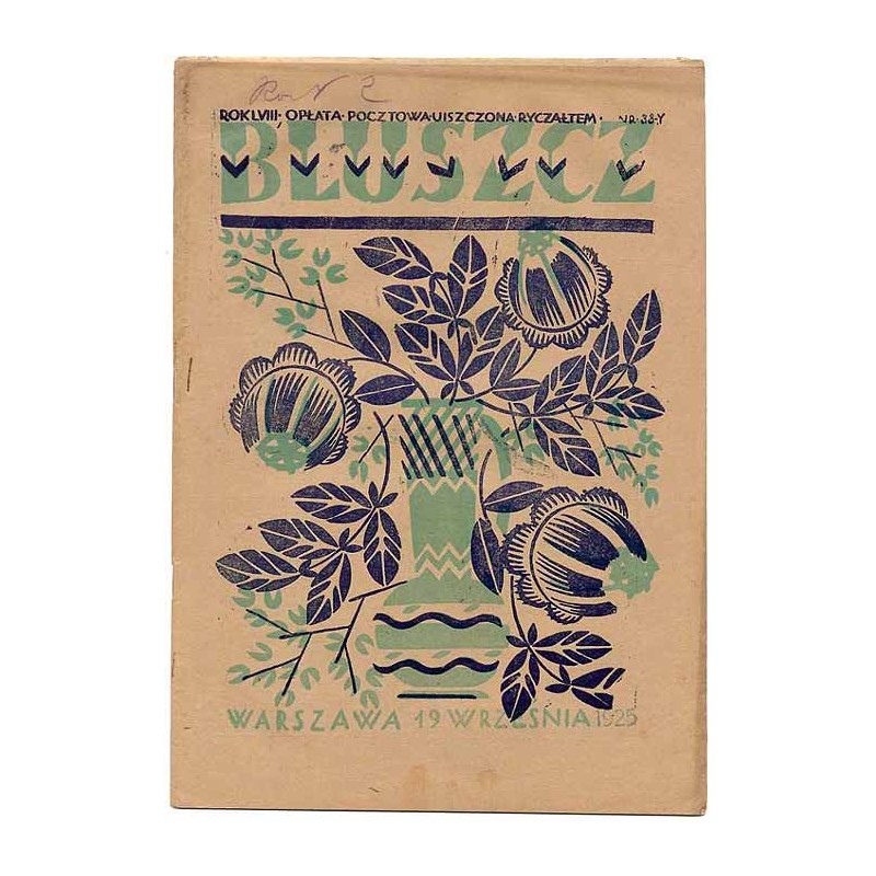 Bluszcz. Pismo tygodniowe ilustrowane dla kobiet. R.58 (1925). Nr 38 (19 września 1925)