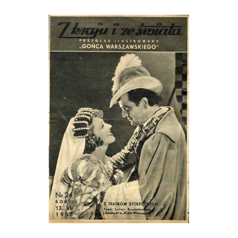 Z Kraju i ze Świata. Przegląd ilustrowany "Gońca Warszawskiego". R.2 (1937). Nr 24 (13 czerwca 1937) / Teatr Letni: Brochwiczówn