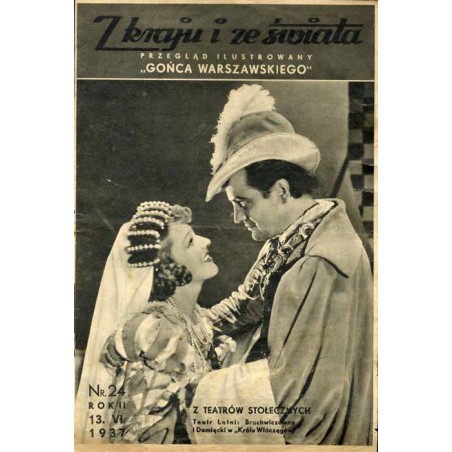 Z Kraju i ze Świata. Przegląd ilustrowany "Gońca Warszawskiego". R.2 (1937). Nr 24 (13 czerwca 1937) / Teatr Letni: Brochwiczówn