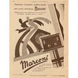 Tygodnik llustrowany. R.71 (1930). Nr 12 (3667) (22 marca 1930) / Jan Poliński: reklama firmy "Marconi"