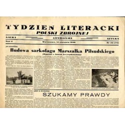 Tydzień Literacki Polski Zbrojnej. Nauka-literatura-sztuka. R.2 (1938). Nr 32 (70) (14 sierpnia 1938) / Jan Szczepkowski Milanów