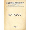 Katalog 1938. Księgarnia Popularna w Warszawie, ul. Świętokrzyska 42
