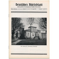 Deutsches Adelsblatt. 10. Jahrgang (1971). Nr 4 (15 IV 1971) [Gr. Saalau, Kr. Bartenstein / Ostpreußen]