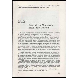 Kapitulacja Warszawy przed Suworowem