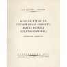 Konserwacja cudownego obrazu Matki Boskiej Częstochowskiej, listopad 1925 - marzec 1926