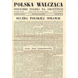 Polska Walcząca - Żołnierz polski na obczyźnie. Fighting Poland. Weekly for the Polish Forces. R.3 (1941). Nr 10 (8 marca 1941)