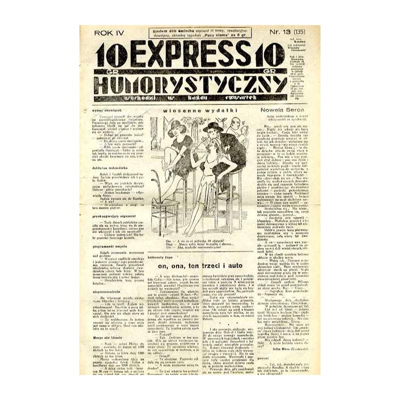 Express Humorystyczny. R.4 (1933). Nr 13 (135) / Marian Dąbrowski (Emden): Krew na chryzantemach. Romans