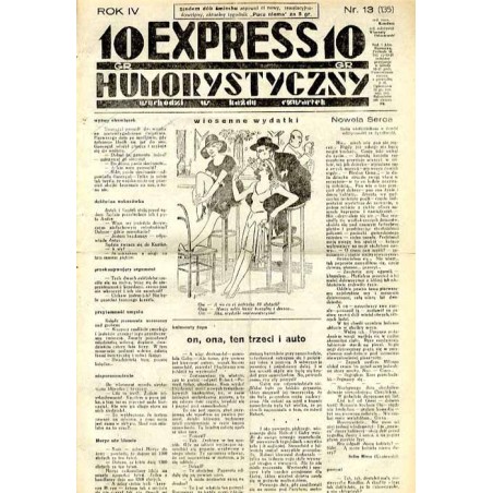 Express Humorystyczny. R.4 (1933). Nr 13 (135) / Marian Dąbrowski (Emden): Krew na chryzantemach. Romans