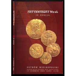 [Antykwariat Wu-El] IX Aukcja. Antykwariat Wu-El dr Wojciech Lizak rok zał. 1996. Ostrów Wielkopolski, 14 czerwca 2003
