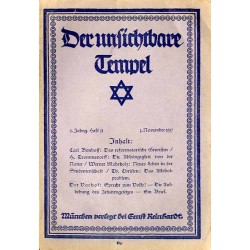 Der unsichtbare Tempel. Monatsschrift zur Sammlung der Geister. 2. Jahrgang (1917). H. 11 (November 1917)