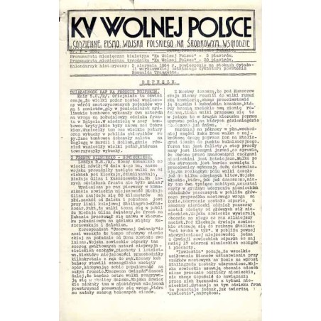Ku Wolnej Polsce. Tygodnik Wojska Polskiego na Środkowym Wschodzie. Codzienne pismo Wojska Polskiego na Środkowym Wschodzie. 194