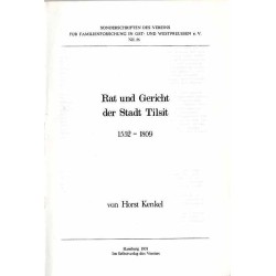 Rat und Gericht der Stadt Tilsit 1552-1809