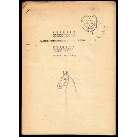 Program I-szych Ogólnopolskich Zawodów Konnych. Klikowa. 24-26.IV.1964 r