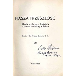 Nasza Przeszłość. Studia z dziejów Kościoła i kultury katolickiej w Polsce. T.8 (1958)