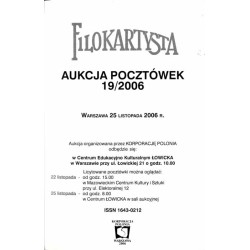 Filokartysta. 19 Aukcja Pocztówek. Warszawa 25 listopada 2006 r