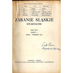 Zaranie Śląskie. Kwartalnik. R.26 (1963). Z.3 (VII-IX 1963)