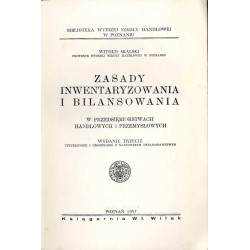 Zasady inwentaryzowania i bilansowania w przedsiębiorstwach handlowych i przemysłowych