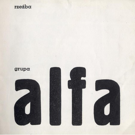 Rzeźba. Grupa "Alfa"
